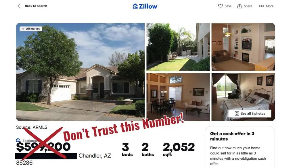 Zillow Says Your Home Is Worth What? Why Zestimates Are Misleading Chandler Sellers in 2026